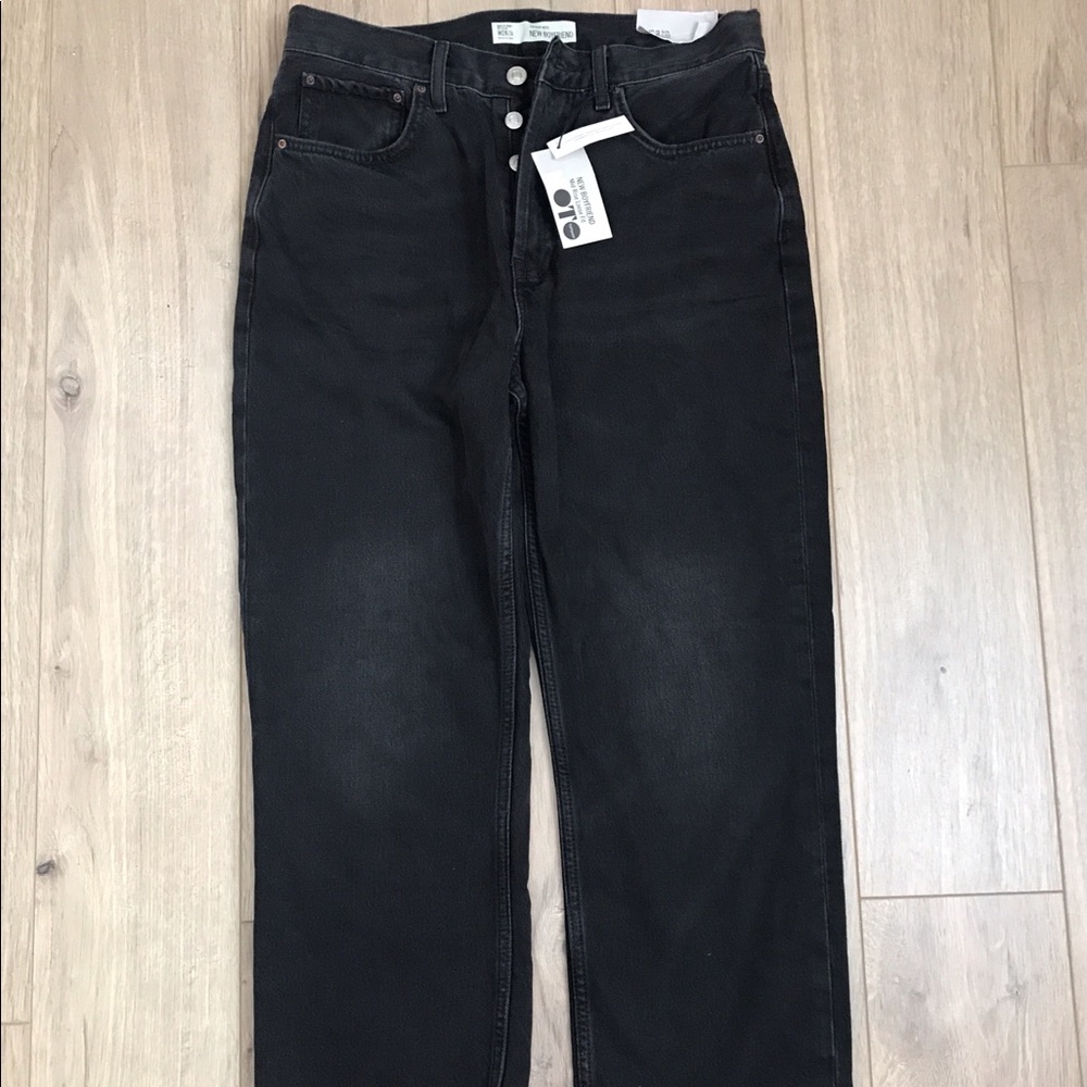Topshop mid-rise New Boyfriend MOTO buttonfly Jean